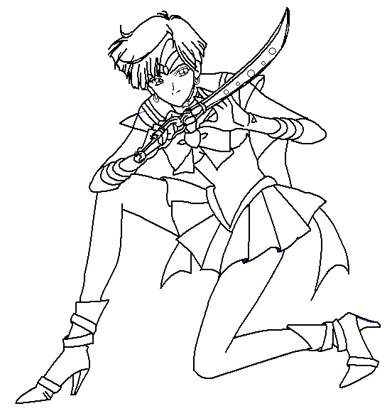 Sailor Uranus Coloring Page By Paramourphoenix 545x578 Sailor Uranus Coloring Page By Paramourphoenix