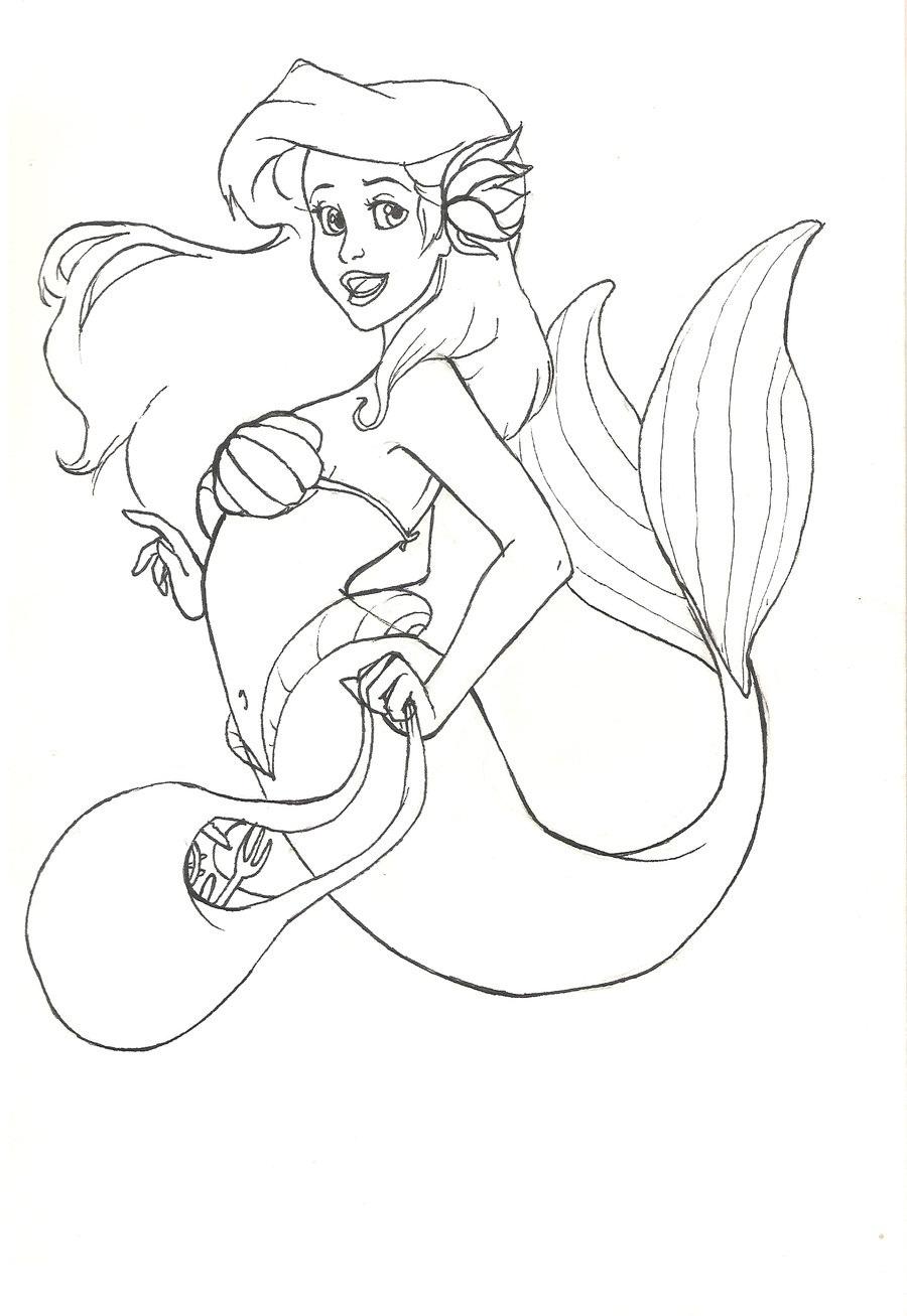 900x1307 Ursula Coloring Pages 07 Free Tearing Page