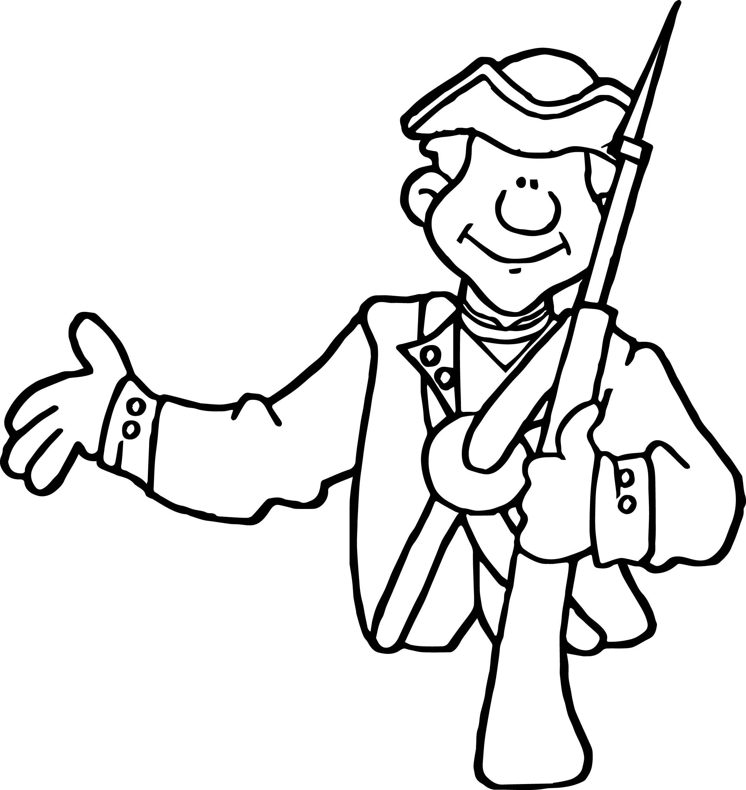 2371x2513 British Revolutionary War Soldier Coloring Page Free Printable