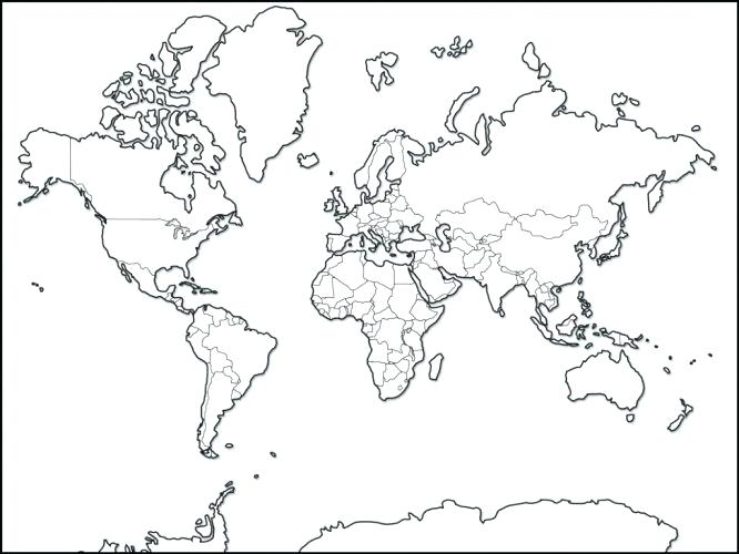 Outline Map Of Us And Canada Coloring Map Of The United States 666x500 Outline Map Of Us And Canada Coloring Map Of The United States
