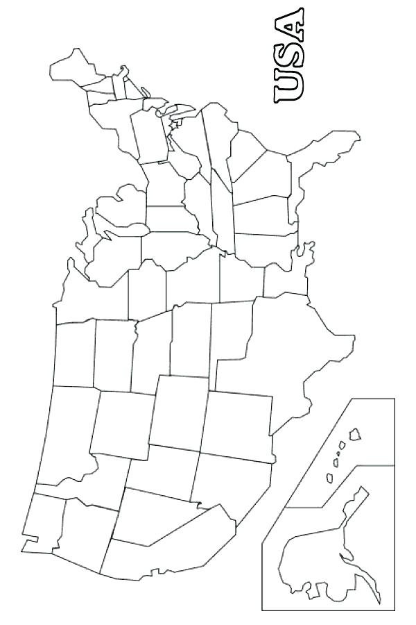 Us Map Patriotic Activity Coloring Pages To Help Kids Us Map 600x900 Us Map Patriotic Activity Coloring Pages To Help Kids Us Map
