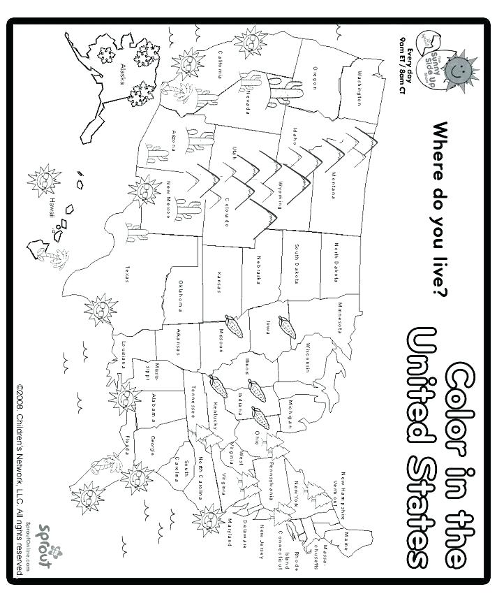 Us States Coloring Pages 712x863 Us States Coloring Pages