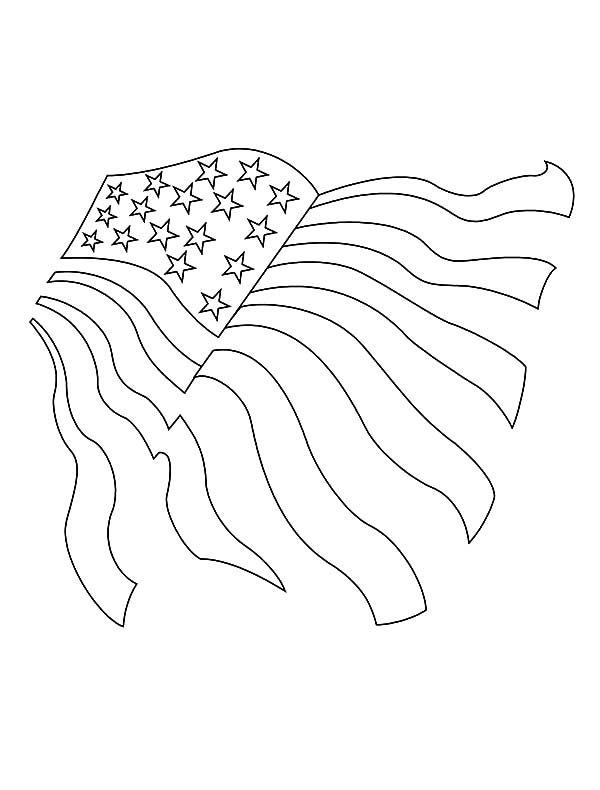 600x790 Drawing American Flag For Independence Day Coloring Pages Drawing