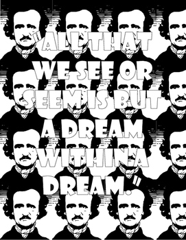 Edgar Allan Poe Coloring Pages High School Or Middle School Tpt 271x350 Edgar Allan Poe Coloring Pages High School Or Middle School Tpt
