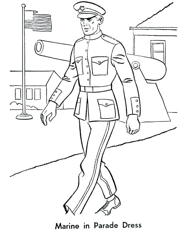 Marine Corps Coloring Pages Coloring Pages Of United States Marine 600x734 Marine Corps Coloring Pages Coloring Pages Of United States Marine
