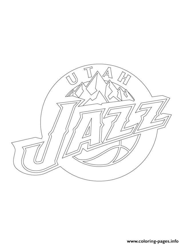 Utah Jazz Logo Nba Sport Coloring Pages Printable 640x853 Utah Jazz Logo Nba Sport Coloring Pages Printable