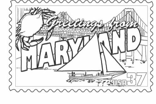 Maryland State Stamp Coloring Page Classbrain's State Reports 497x332 Maryland State Stamp Coloring Page Classbrain's State Reports