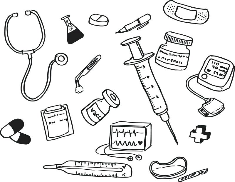 Doctor Tools Coloring Pages Community Helpers Kitchen Utensils 800x619 Doctor Tools Coloring Pages Community Helpers Kitchen Utensils