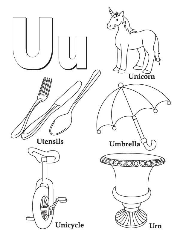 My A To Z Coloring Book Letter U Coloring Page (3) Coloring Book 612x792 My A To Z Coloring Book Letter U Coloring Page (3) Coloring Book
