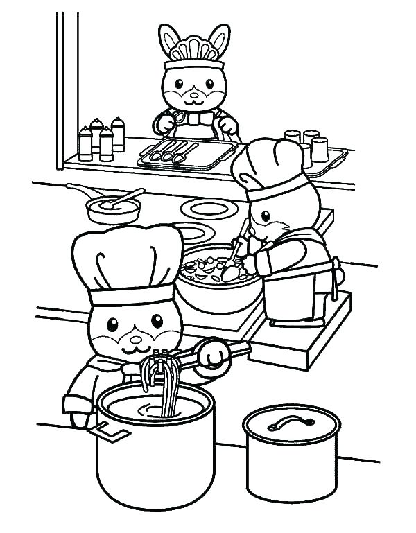 Kitchen Coloring Page Shippa.co 600x769 Kitchen Coloring Page Shippa.co