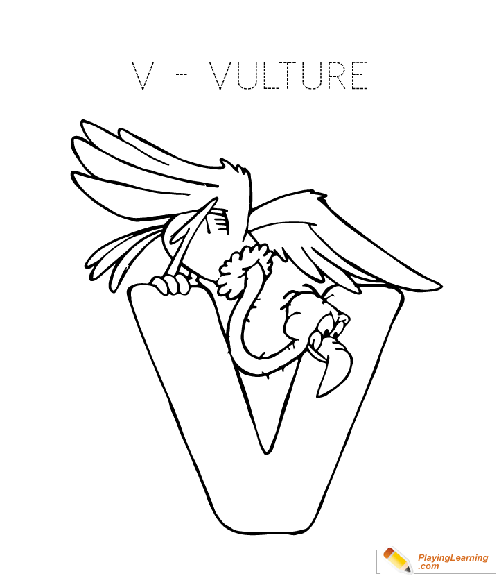 720x830 Coloring Letter V Coloring Page For Kids