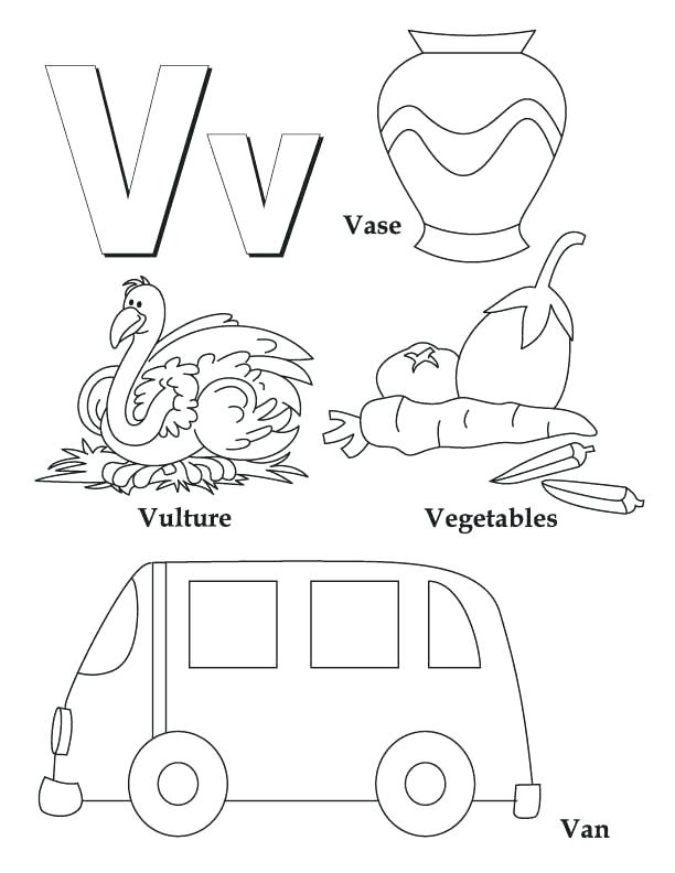 612x792 Letter V Coloring Pages Letter V Coloring Page Letter V Coloring