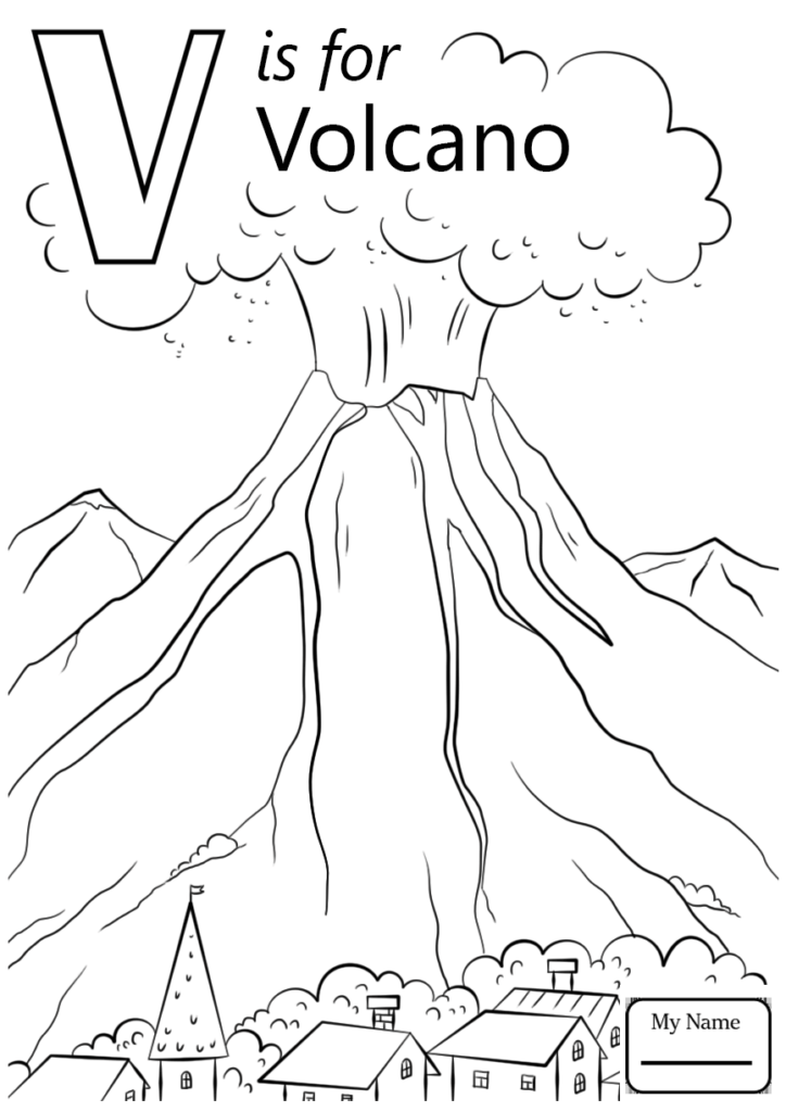 724x1024 Letter V Coloring Pages Printable For Kids Preschool Free To Print