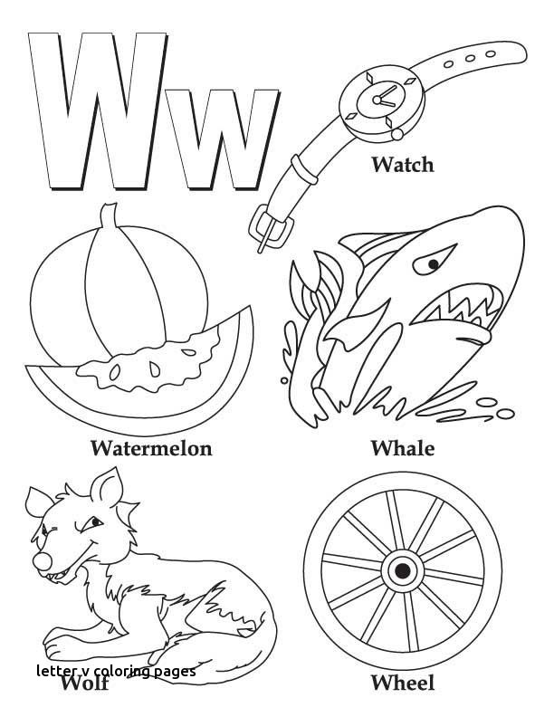 612x792 My A To Z Coloring Book Letter W Coloring Page Kids For Letter V