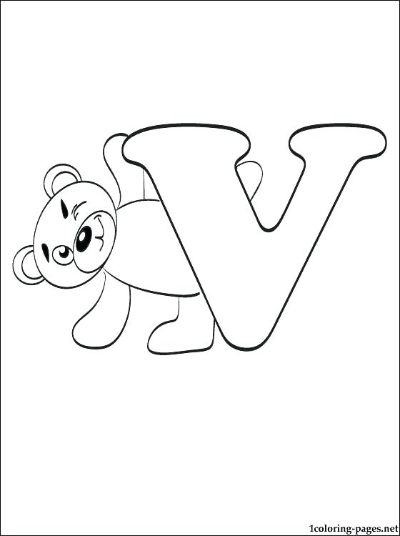 560x750 Coloring Pages With The Letter B Letter V Coloring Pages Letter V