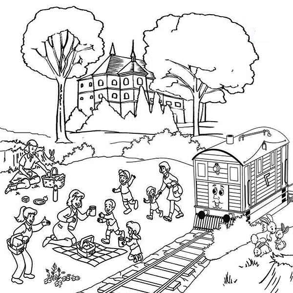 Family Vacation Beside Railroad Coloring Page Color Luna 600x600 Family Vacation Beside Railroad Coloring Page Color Luna