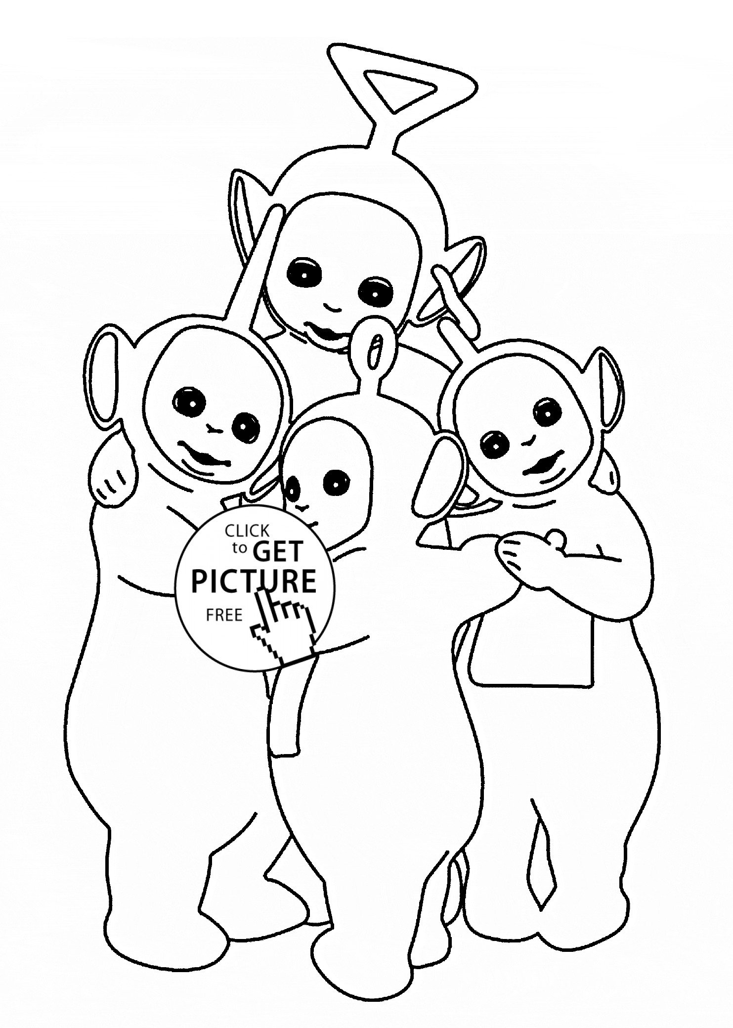 1483x2079 Genuine Teletubbies Dipsy Coloring Pages Cleaning For Kids Unique