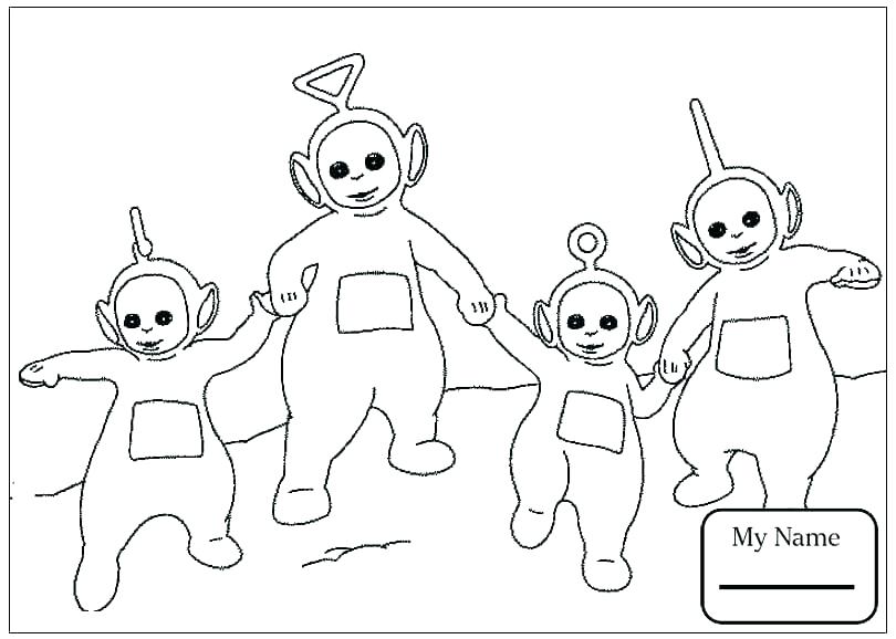 810x578 Teletubbies Coloring Page Coloring Pages Coloring Coloring Pages