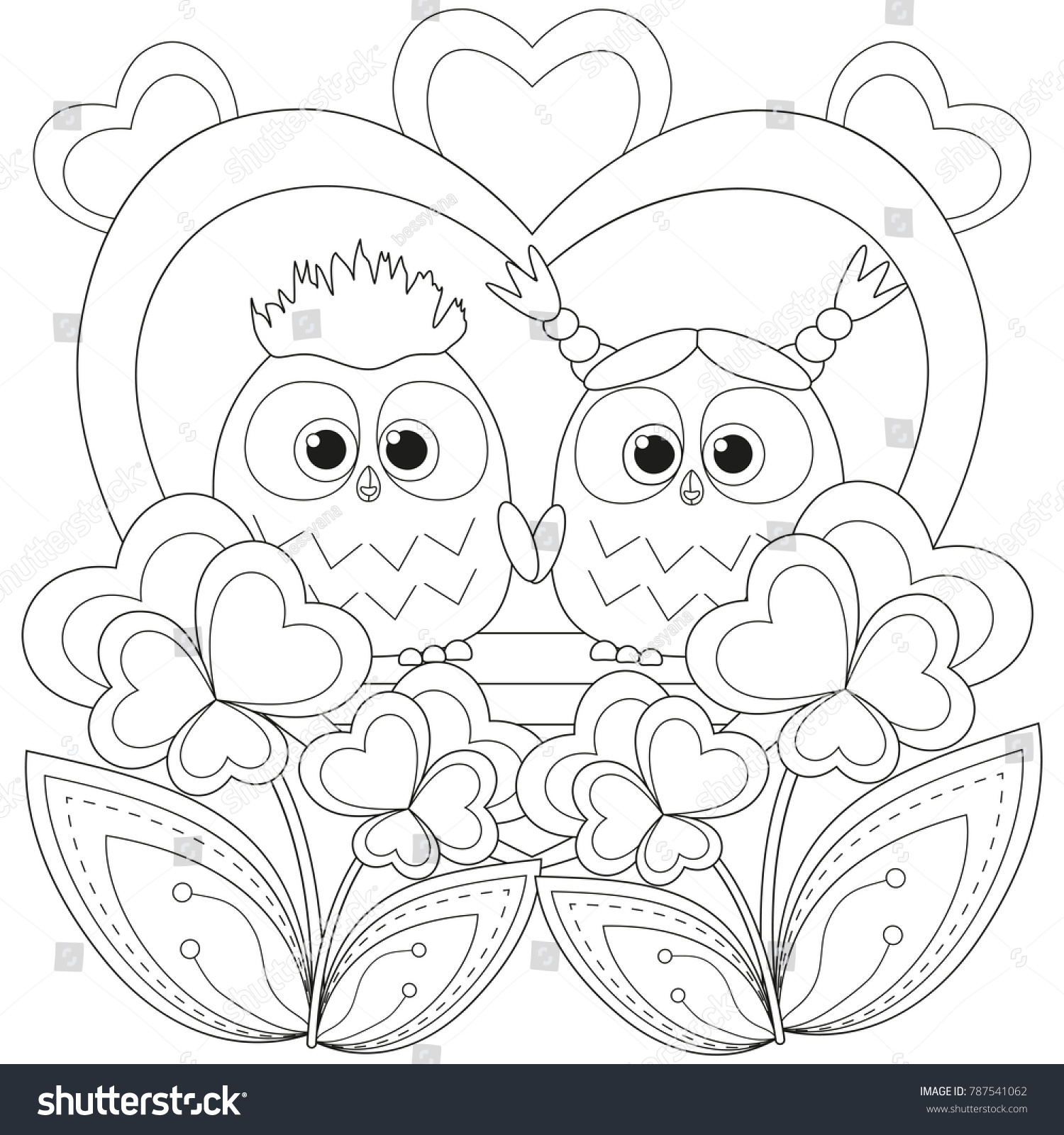 1500x1600 Energy Valentine Owl Coloring Page 11400