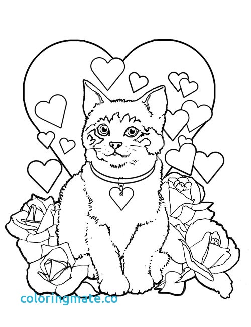 500x651 Cat Valentine Coloring Pages Valentines Printable Coloring Pages