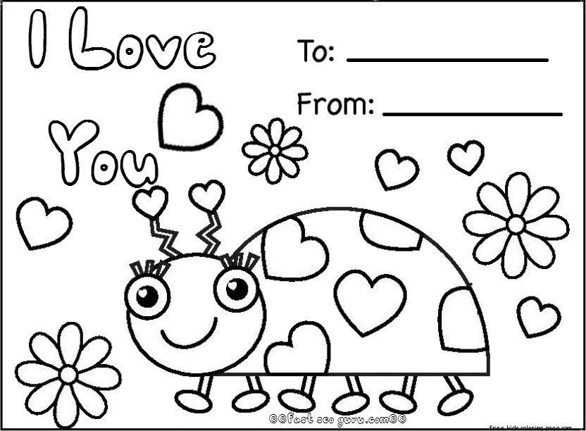 832x612 Coloring Pages Valentines Cards Printable Cooloring Free Printable