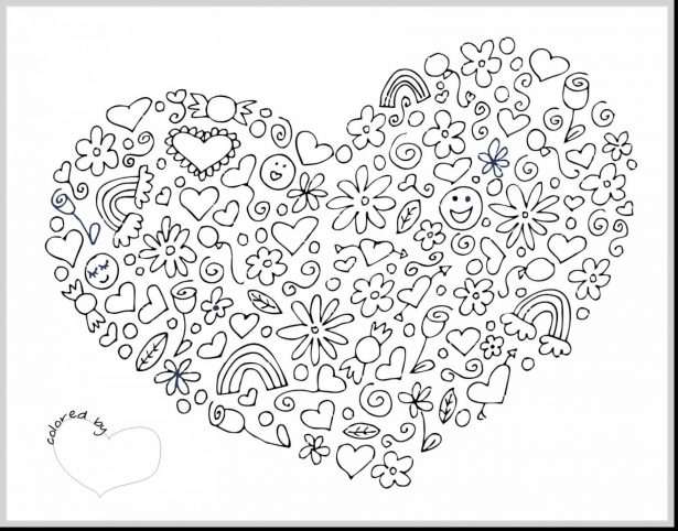 615x482 Difficult Valentine Coloring Pages Bgcentrum