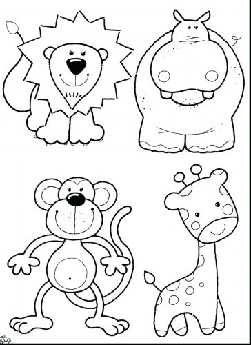 364x500 Coloring Pages ~ Cute Baby Animal Coloring Pages Valentines Day