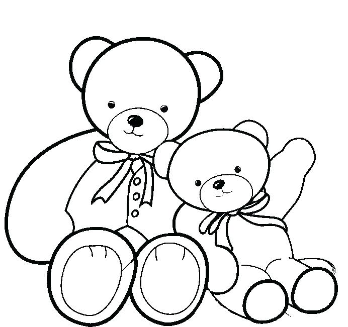 692x651 Cute Teddy Bear Coloring Pages Teddy Bear Coloring Pages Free
