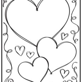 268x268 Valentine Day Love Messages Heart Candies Coloring Pages Love