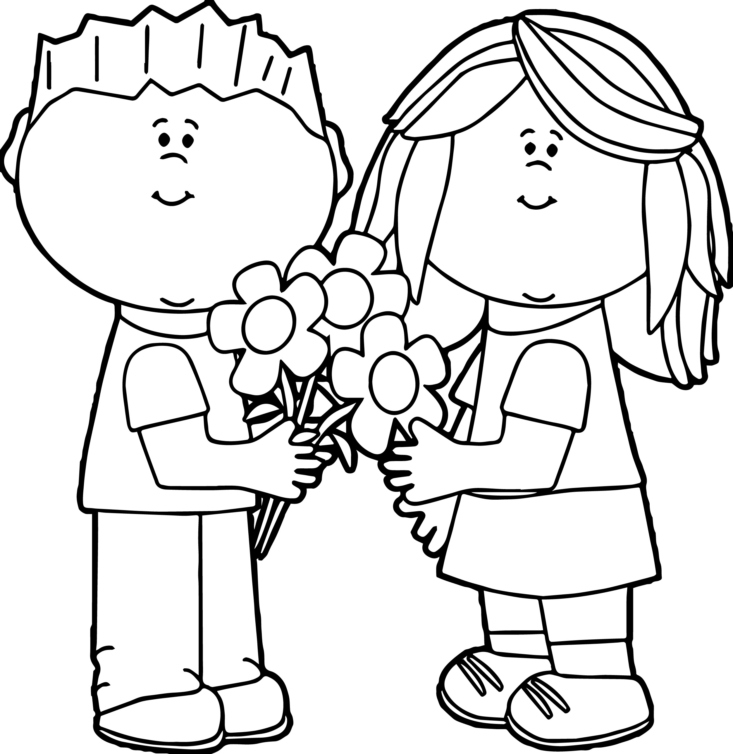 2506x2579 Valentine For Kids Coloring Page Wecoloringpage
