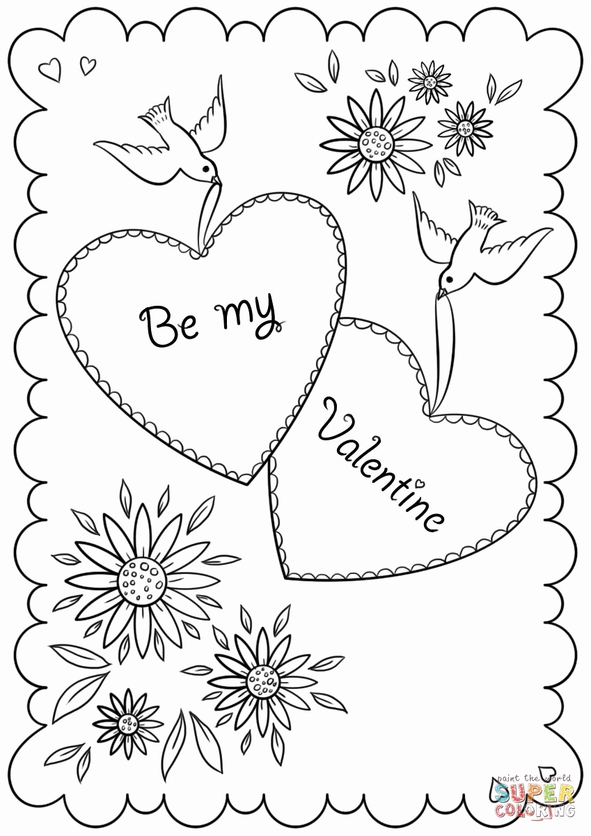 849x1200 Coloring Pages St Valentine Collection Free Coloring Pages