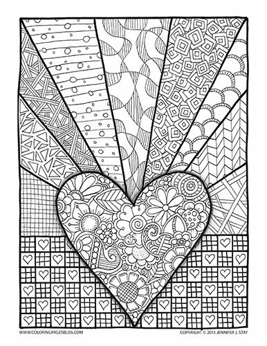 Valentine's Coloring Page For Adults And Grown Ups. Printable 386x500 Valentine's Coloring Page For Adults And Grown Ups. Printable