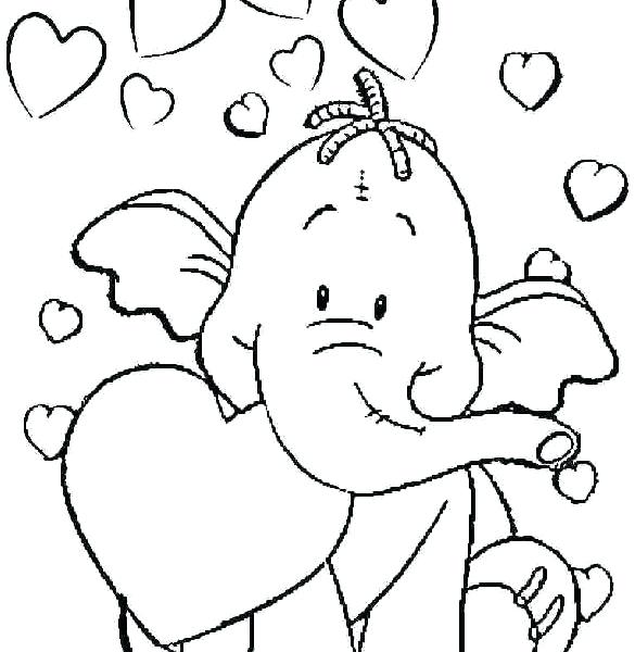 585x600 Coloring Page For Toddlers