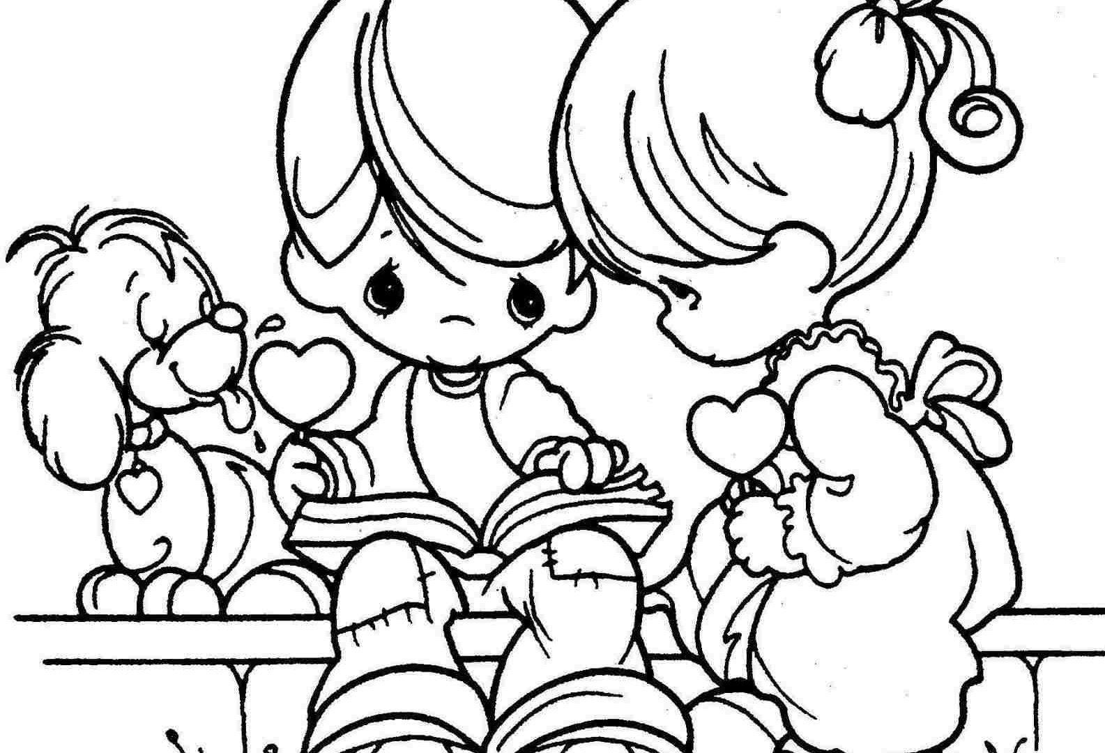 1585x1080 Valentine Coloringages For Kids Adultsrintable Heart Valentines