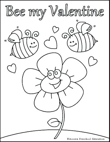 386x500 Valentine Coloring Pages For Preschool