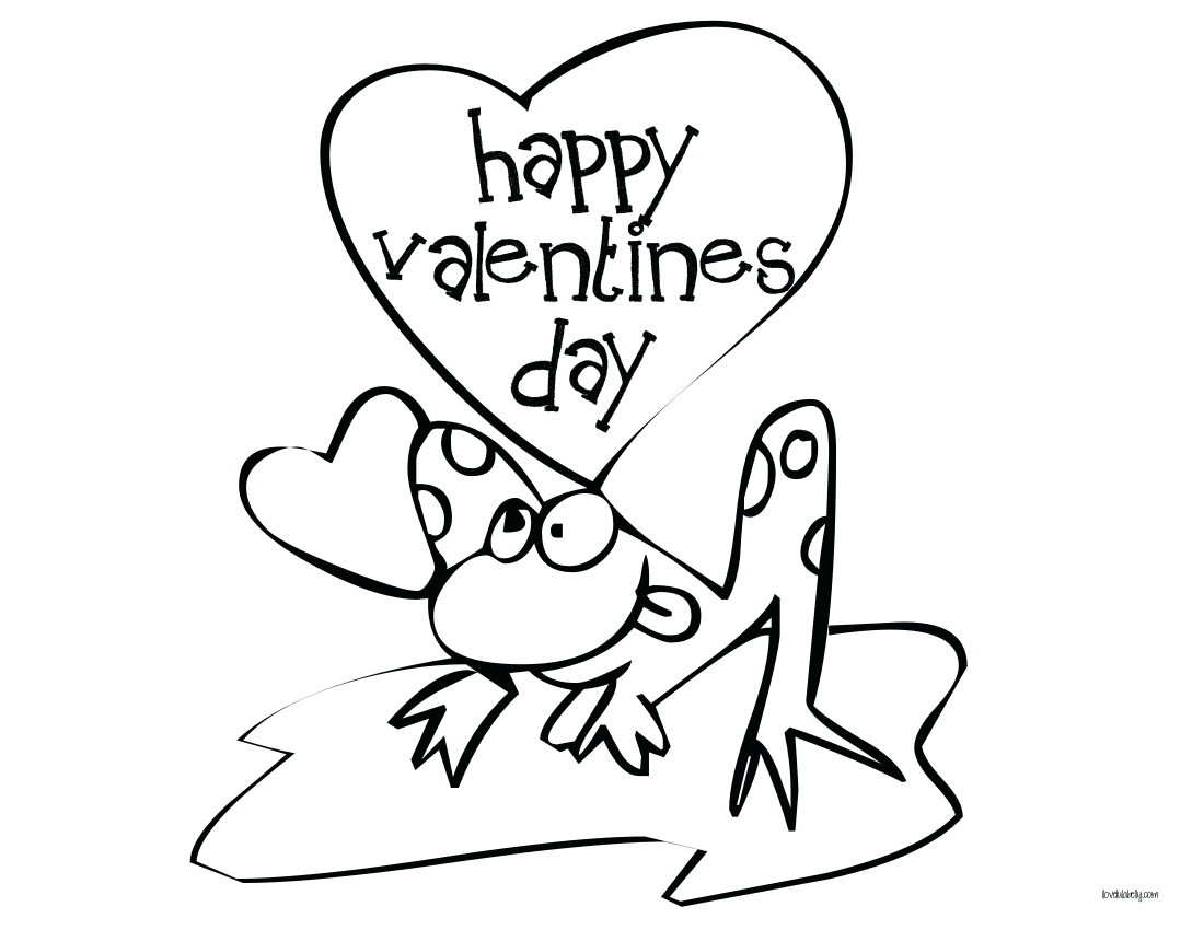 1100x850 Valentines Day Coloring Pages For Kindergarten Free Printable