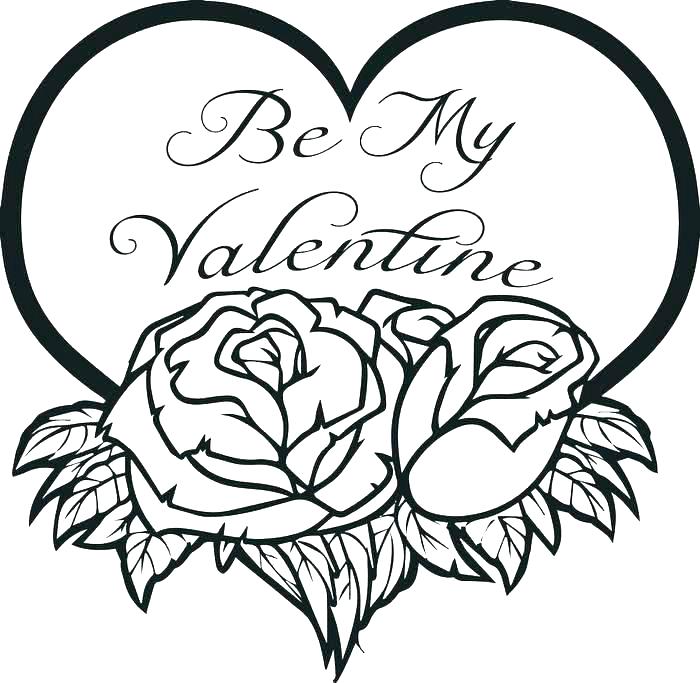 Heart Coloring Page Valentines Day Printable Coloring Pages 700x683 Heart Coloring Page Valentines Day Printable Coloring Pages