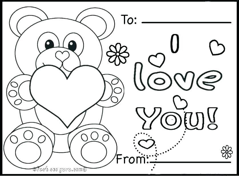 837x616 Valentines Day Coloring Page
