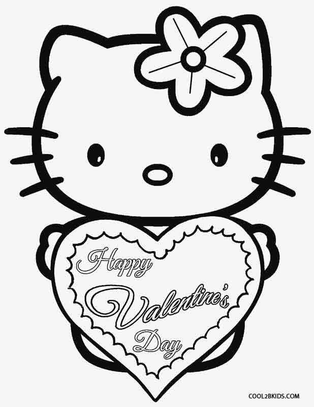 Hello Kitty Valentines Day Coloring Pages 618x800 Hello Kitty Valentines Day Coloring Pages