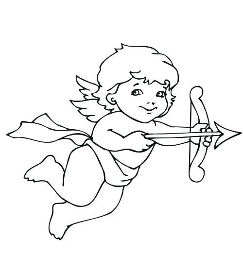 Valentine Cupid Coloring Pages at GetColorings.com | Free printable ...