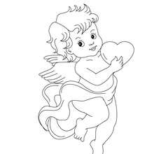 Cupid Coloring Pages 220x220 Cupid Coloring Pages
