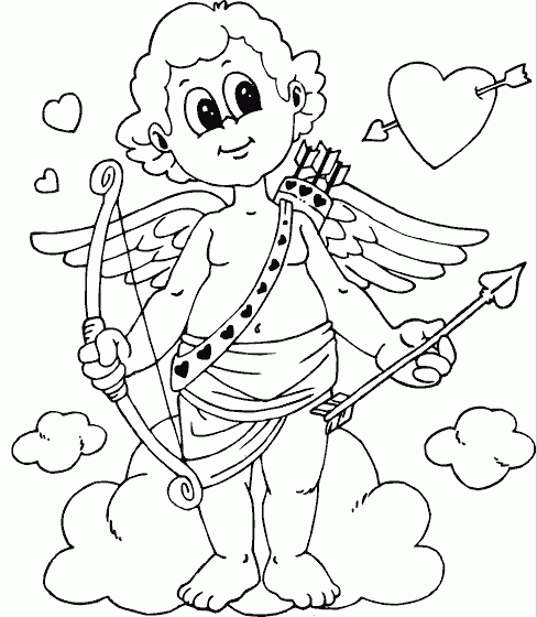 13 Images Of Simple Printable Coloring Pages Cupid 488x560 13 Images Of Simple Printable Coloring Pages Cupid