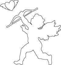 Best Photos Of Valentine Cupid Silhouette Coloring Pages 200x212 Best Photos Of Valentine Cupid Silhouette Coloring Pages