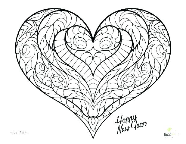 Valentine Heart Coloring Pages at GetColorings.com | Free printable ...