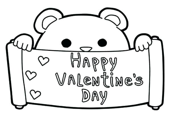 600x423 Valentines Day Coloring Pages Free For Valentines Day Valentine