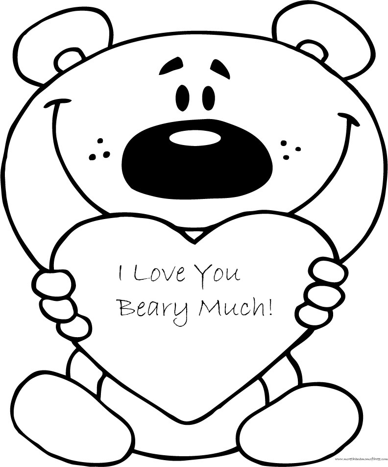 Immediately Valentine Bear Coloring Pages For Boys Printable 792x953 Immediately Valentine Bear Coloring Pages For Boys Printable
