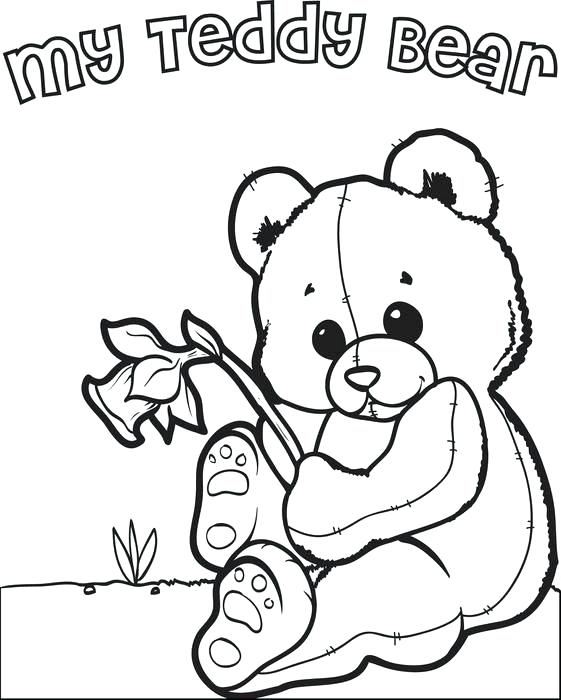 Teddy Bear Coloring Pages Free Printable Valentines Day Teddy Bear 561x700 Teddy Bear Coloring Pages Free Printable Valentines Day Teddy Bear