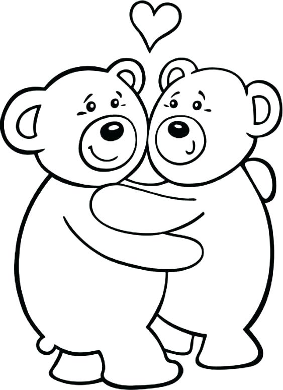 Valentine Bear Coloring Pages 563x775 Valentine Bear Coloring Pages
