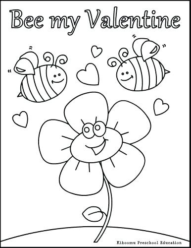 Valentines Coloring Pages For Kids at GetColorings.com | Free printable ...