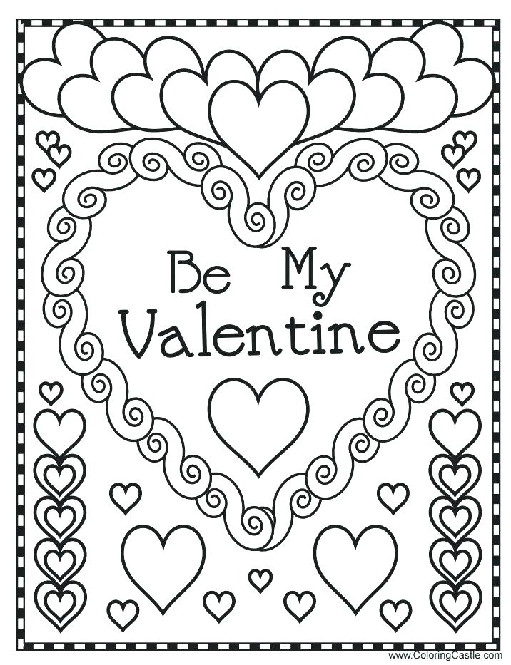 716x933 Printable Heart Coloring Pages Valentines Coloring Pages Printable